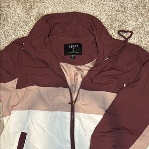 Ashley By 26 International Brown and Pink Bomber Jacket